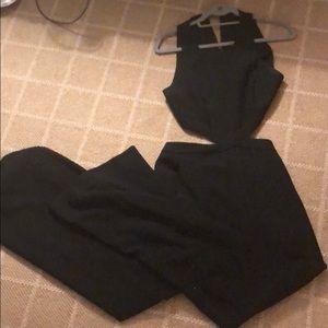 NWOT BCBGMaxazria Cutout Open Back Jumpsuit